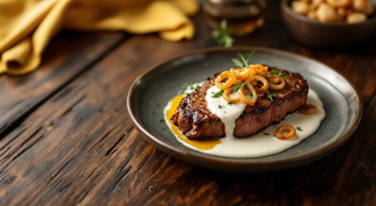 Carne en salsa de yogur