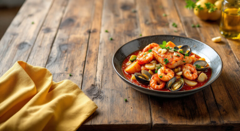 Cazuela de salmón guisado