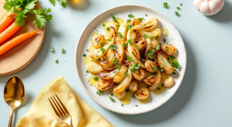 Cebolletas tiernas a la plancha