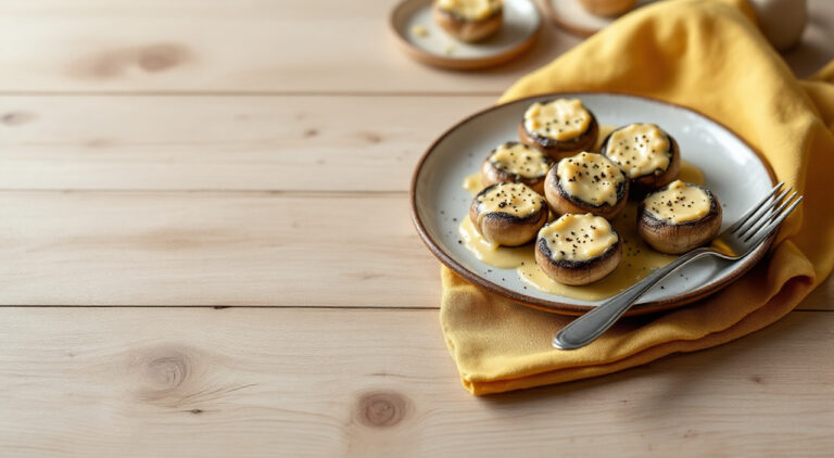 Champiñones al roquefort