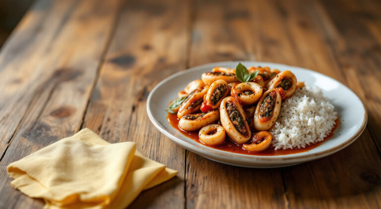 Chipirones rellenos de chipirones