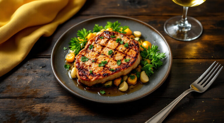Chuletas de cerdo en adobo facilito
