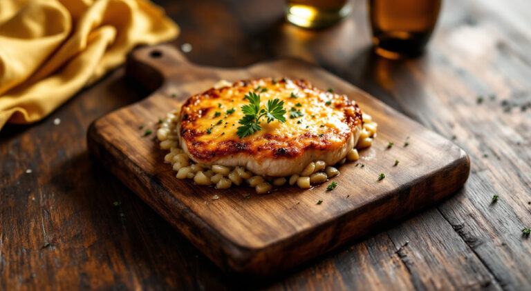 Chuletas de cerdo gratinadas