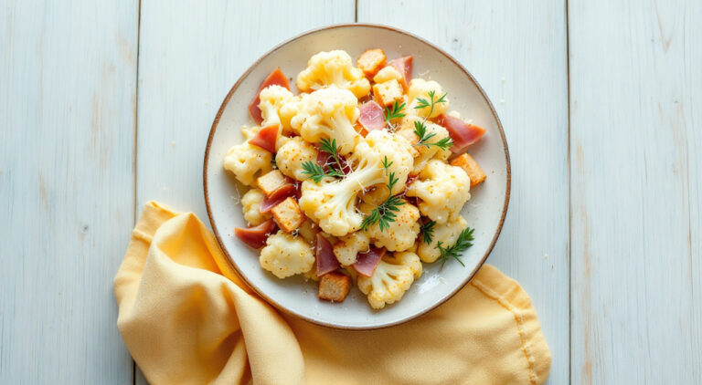 Coliflor con queso parmesano