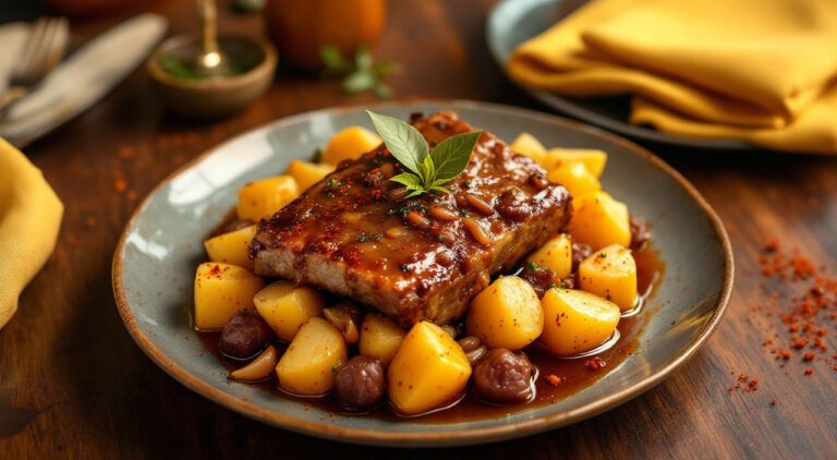 Costilla guisada con patatas