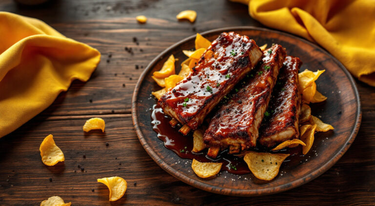 Costillas de cerdo en salsa picante