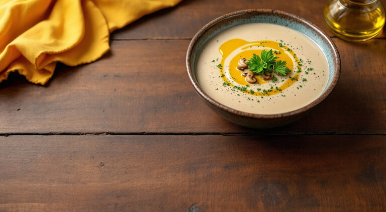 Crema de champiñones