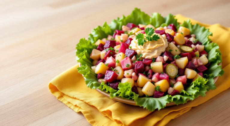 Ensalada alemana de remolacha