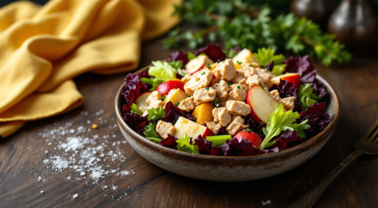 Ensalada rápida de atún y frutas