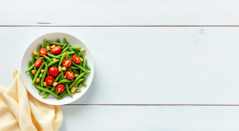 Ensalada templada de judías verdes
