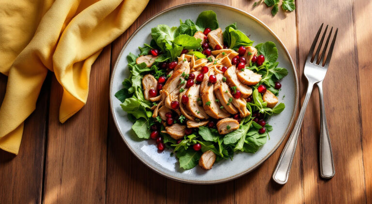 Ensalada tibia de perdiz