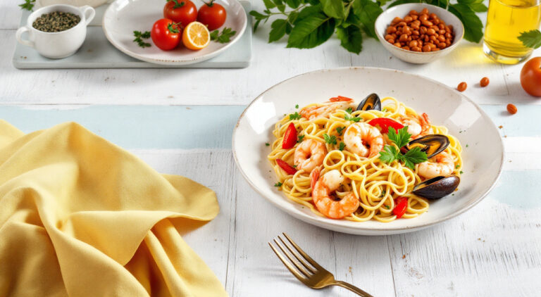 Fideuá de cabello de ángel