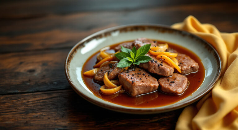 Filetes de higado en salsa