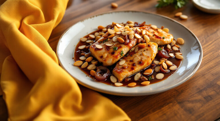 Filetes de pollo con almendras