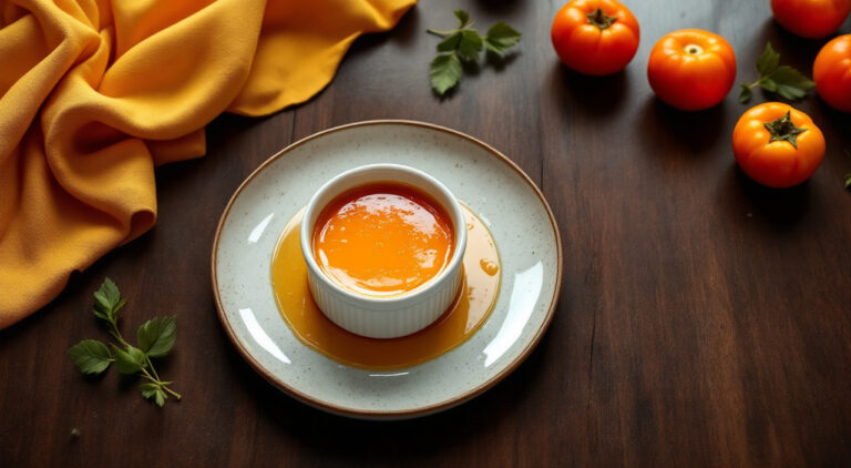 Flan de caqui