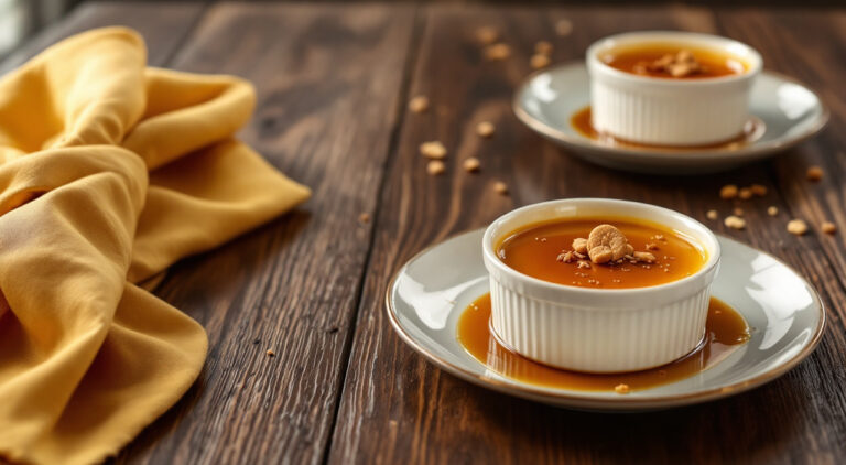 Flan de leche de almendras