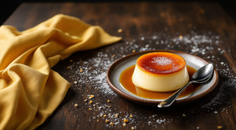 Flan de magdalenas en el microondas