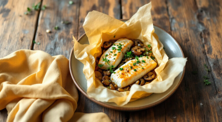 Gallo en papillote a las hierbas aromáticas