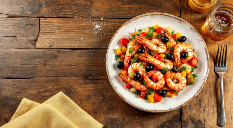 Gambas a la vinagreta