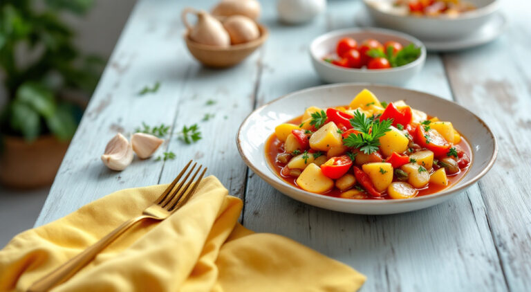 Guiso de patatas y puerros