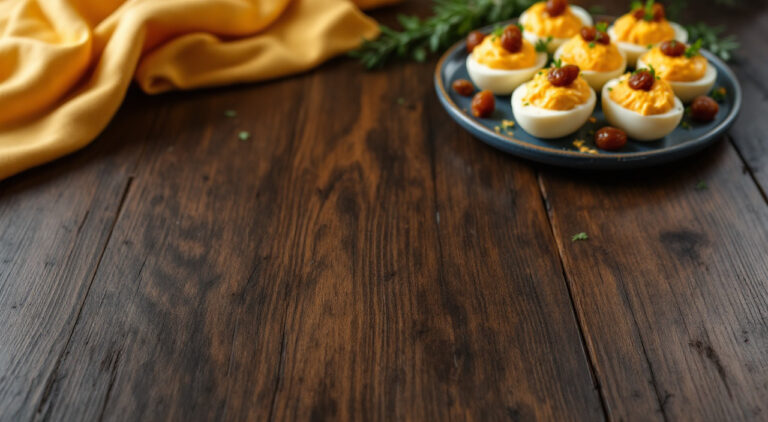 Huevos rellenos de queso