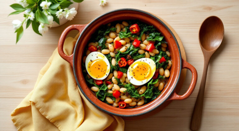 Judías blancas con acelgas