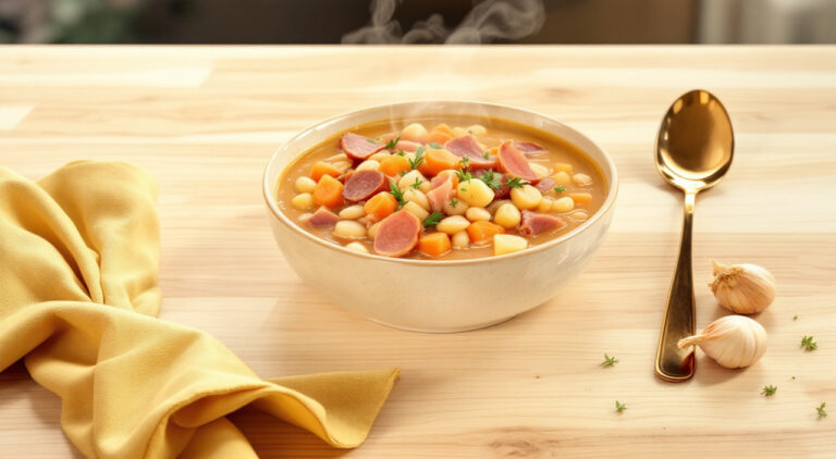 Judías pintas con chorizo y panceta