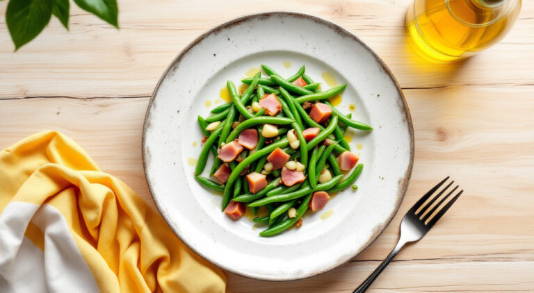Judías verdes con jamón