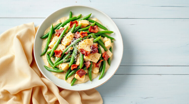 Judías verdes en bechamel