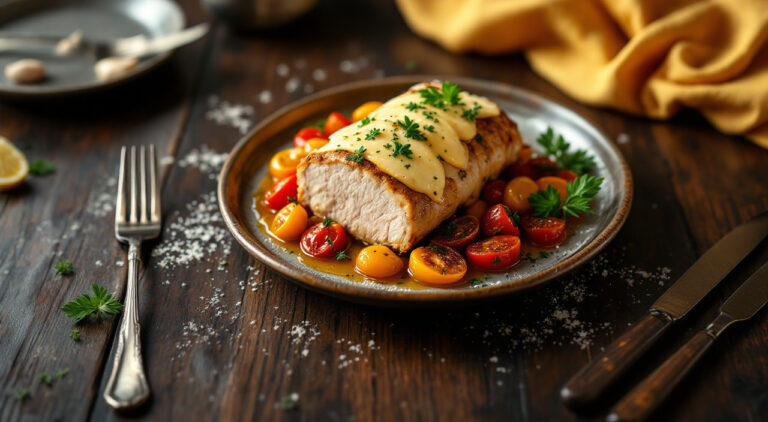 Lomo con queso al horno