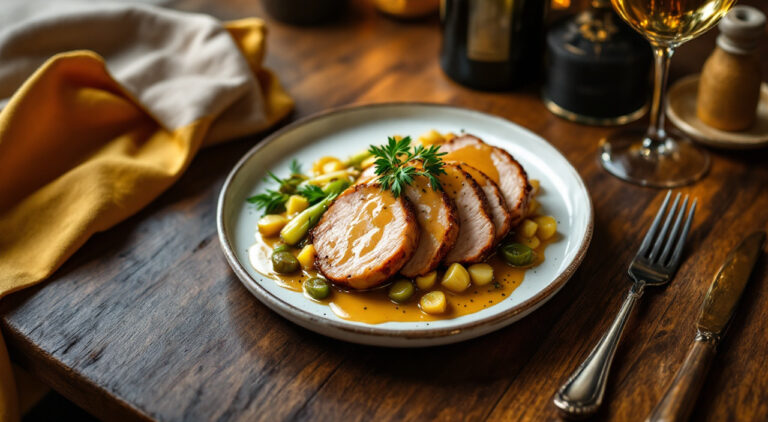 Lomo de cerdo al cava