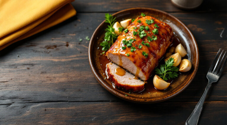 Lomo de cerdo con miel