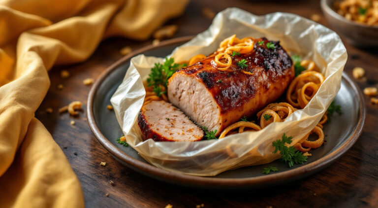 Lomo de cerdo en bolsa de horno