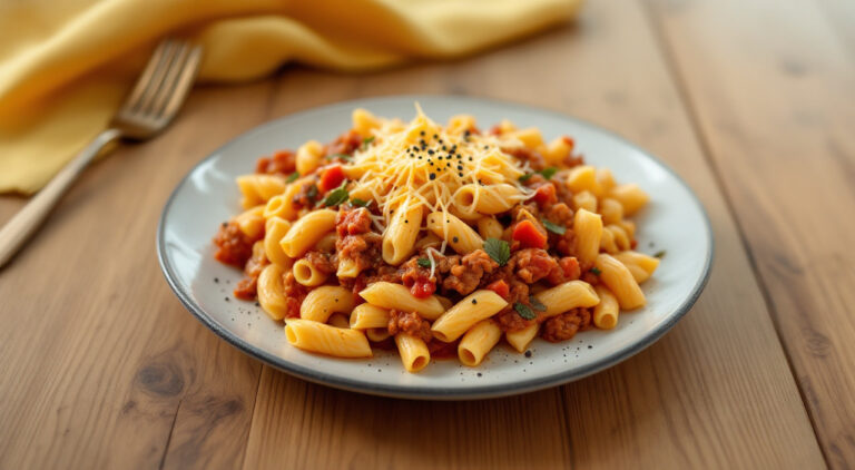 Macarrones con huevo