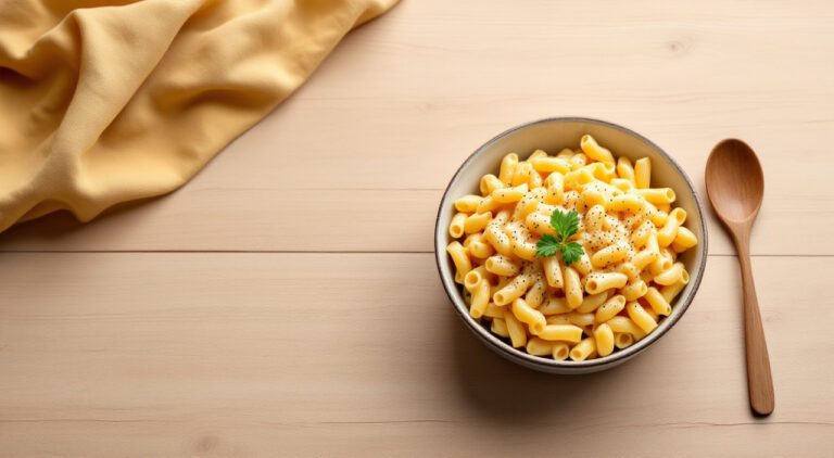 Macarrones con tomate y bechamel