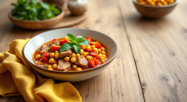 Menudo con garbanzos