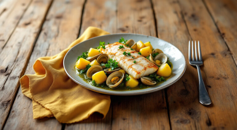 Merluza con salsa verde