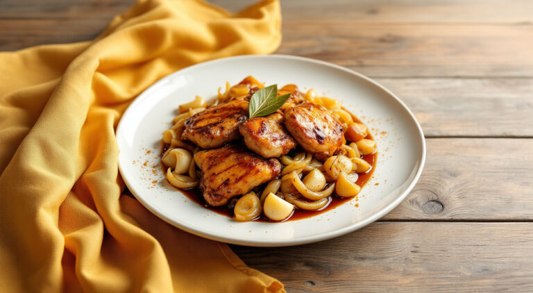 Muslos de pollo con salsa de soja