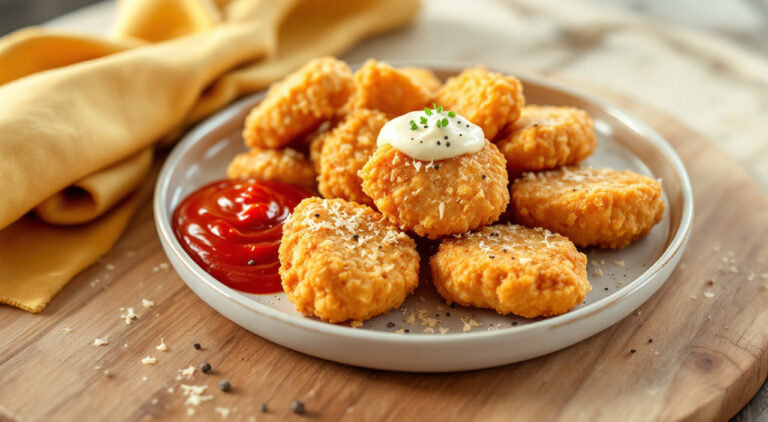 Nuggets de pollo crujientes
