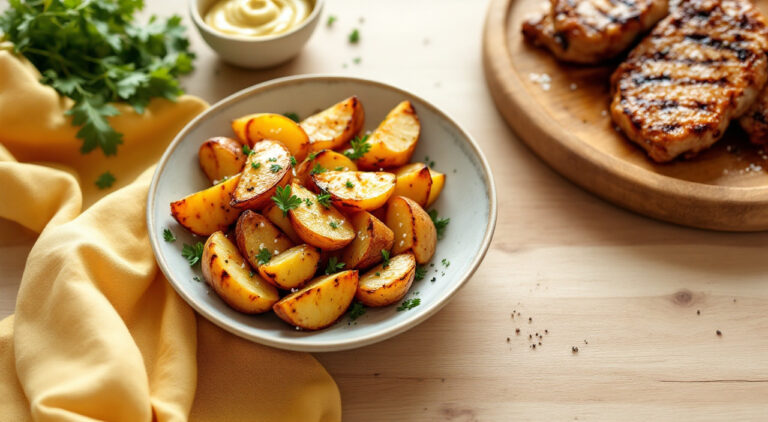 Papas asadas a la vinagreta