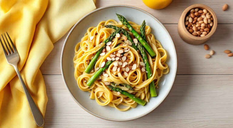 Pasta con espárragos trigueros