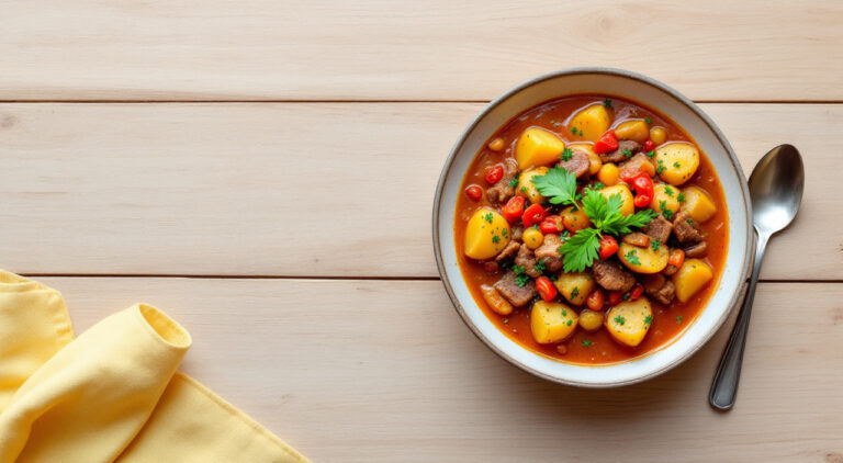Patatas con espinazo y morcilla mondonga