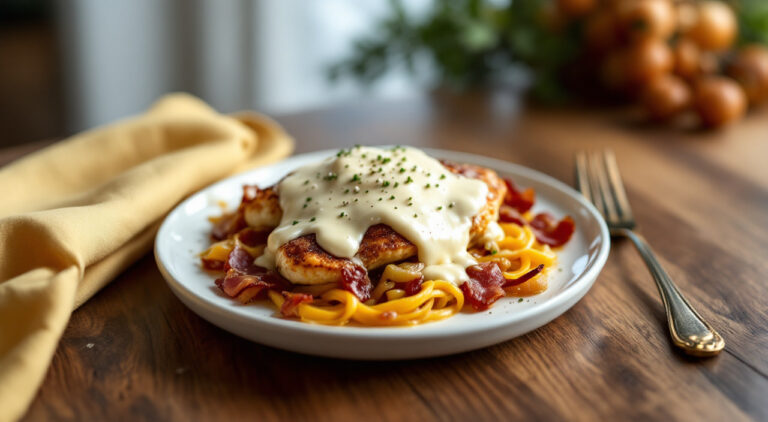 Pechuga al horno con nata