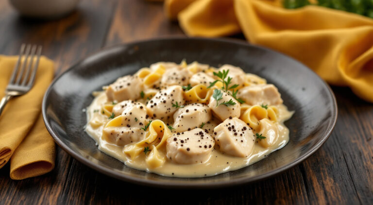 Pechugas de pollo a la nata con queso de philadelphia