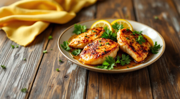 Pechugas de pollo al ajillo