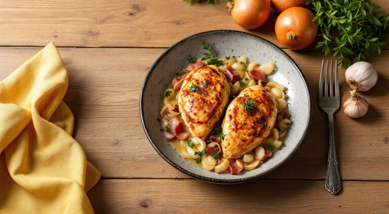 Pechugas de pollo rellenas de jamón serrano