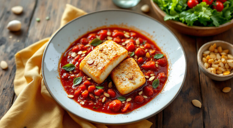 Pescadilla en salsa de tomate rápida