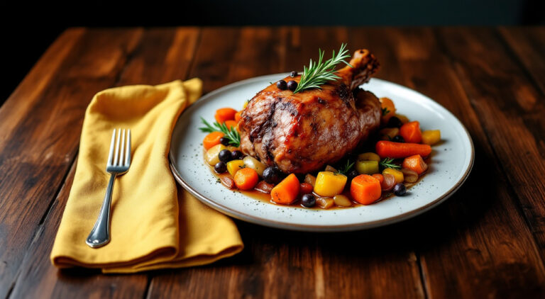 Pierna de corzo al horno