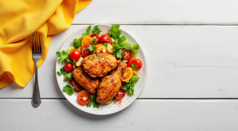 Pollo frito en adobo