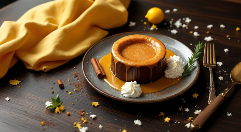 Pudin con sobras de un bizcocho